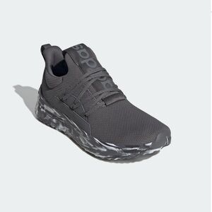 adidas Men’s Cloudfoam Slip-On Athletic Shoes - Dark Gray with Marbled Sole